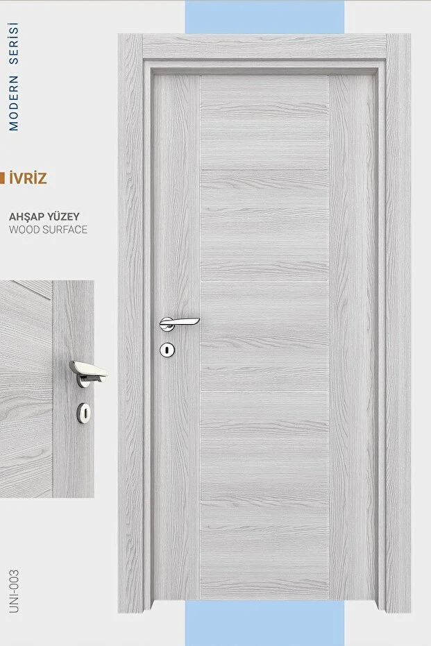 MELAMİN MODERN İVRİZ ODA KAPISI, 86/204/14-17 CM